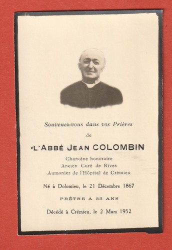 Avis deces abbe - , jean