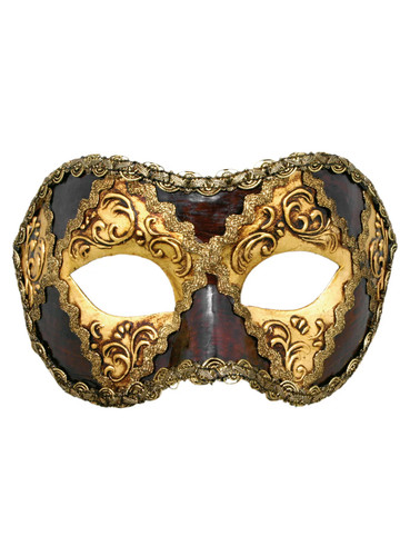 Colombina scacchi oro cuoio