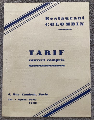 C1930 ristorante colombin - ristorante,