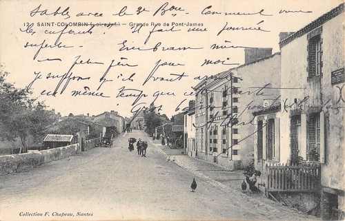 Cpa saint colombin grande - cpa,
