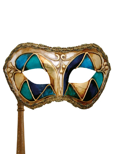 Colombina arlecchino blu