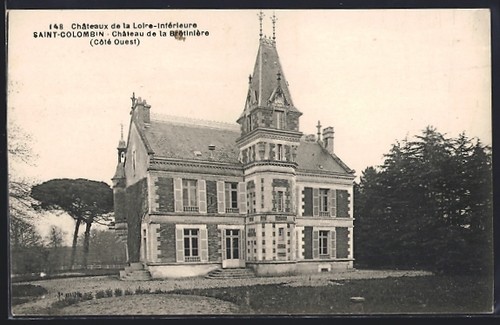 Cpa saint colombin - saint-colombin,, château
